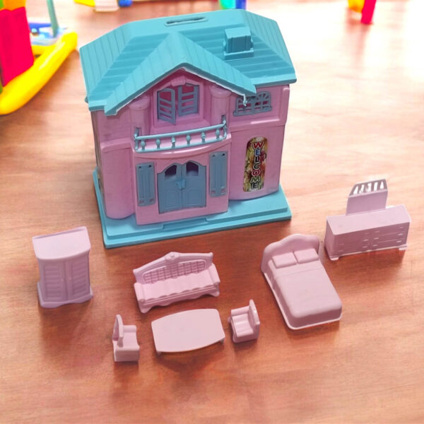 WISHKEY Doll House Playset for Girls – With Accessories, 3+ Years